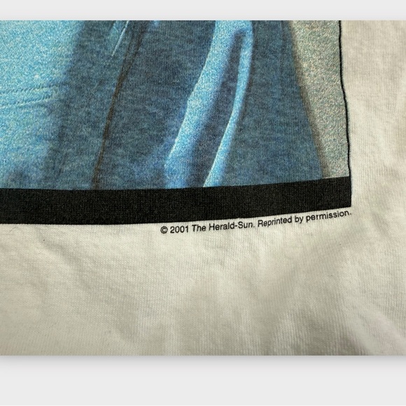 Vintage 2001 Dale Earnhardt #3 Memorial Tribute Shirt NASCAR XL White Tee - Picture 3 of 6